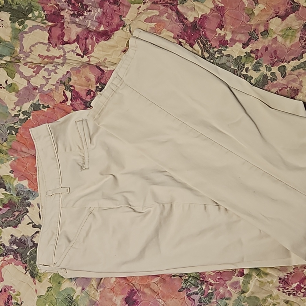Lee Size 12 Relaxed Fit Straight Leg Ladies Pants - Taupe